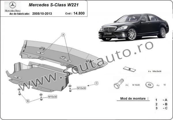 Scut auto Mercedes S-Class W221 - 4x2