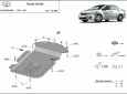 Scut antifurt catalizator pentru Toyota Corolla 48