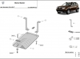 Scut diferențial din aluminiu Dacia Duster, motorizare 4x4 54