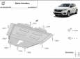 Scut motor din aluminiu Dacia Sandero 54