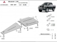 Scut cutie de viteză și diferențial Mitsubishi L 200 54