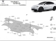 Scut motor spate din aluminiu Tesla Model Y AWD 54