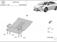 Scut antifurt din aluminiu pentru catalizator Toyota Prius 54