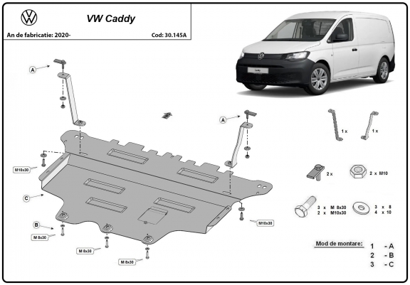 Scut auto VW Caddy 