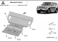 Scut motor și radiator Mitsubishi Pajero 2  60