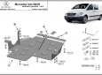 Scut metalic cutie de viteză și reductor Mercedes Vito W639, varianta 4x4 automată 63