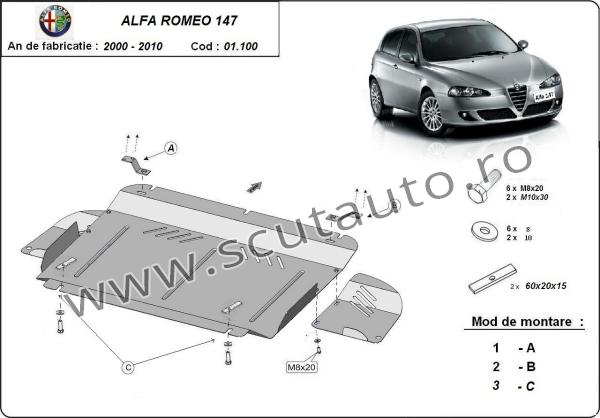 Scut auto și cutie de viteză Alfa Romeo 147