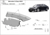 Scut auto Mercedes S-Class W221 - 4x2