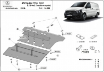 Scut auto Mercedes Vito W447 2.2 D, 4x2 (tracțiune spate)