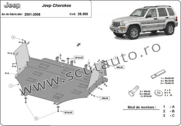 Scut auto  Jeep Cherokee - KJ