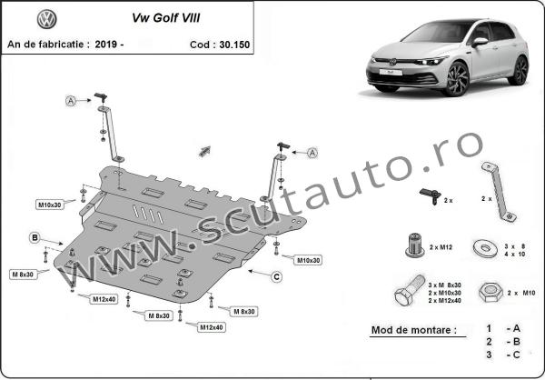 Scut auto VW Golf 8