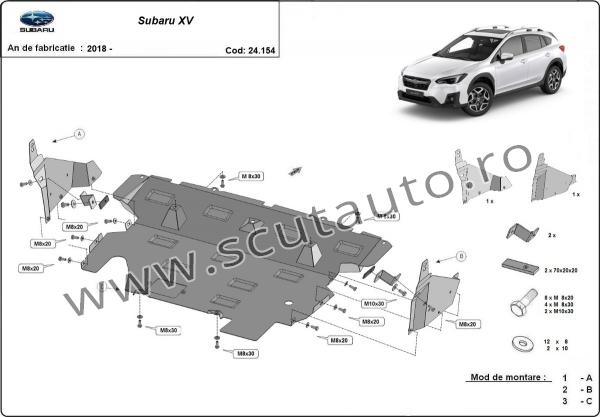 Scut auto metalic Subaru XV