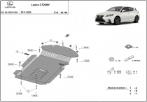 Scut antifurt catalizator pentru Lexus CT200H