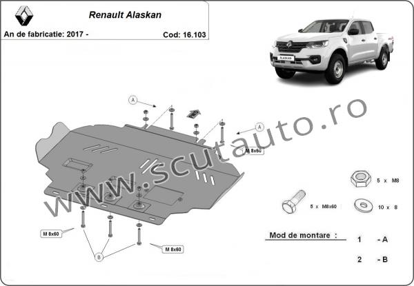 Scut auto Renault Alaskan