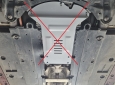 Scut antifurt din aluminiu pentru catalizator Toyota Prius 56