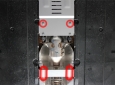 Scut antifurt din aluminiu pentru catalizator Toyota Corolla Cross 64