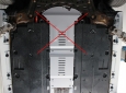 Scut antifurt din aluminiu pentru catalizator Toyota Corolla Cross 67